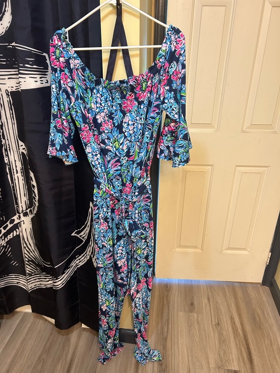 Lilly Pulitzer Pants - Lilly Pulitzer Blue Pink Multi Floral Print Dress